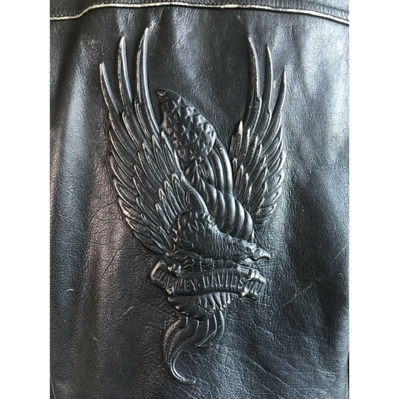 VTG Harley Davidson Leather Jacket Size Medium - Picture 11 of 12